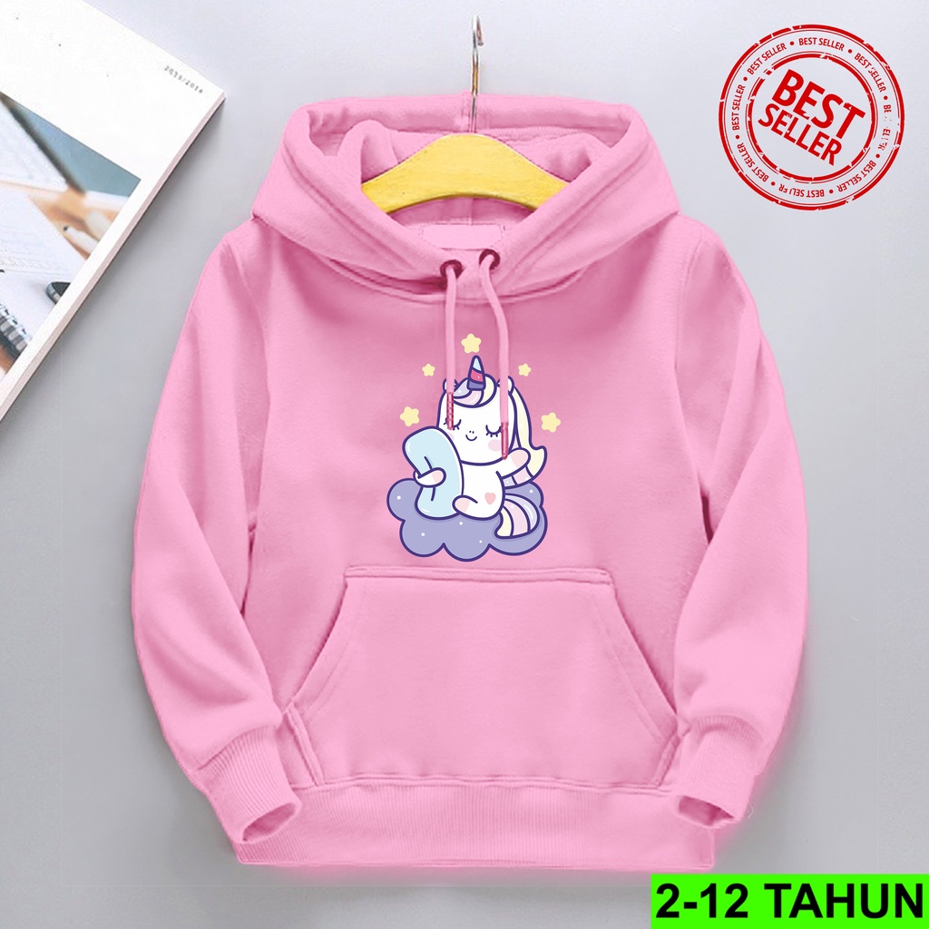 Hoodie UNICORN WAKE UP Anak Perempuan Laki Laki Hodie BEST SELLER Anak Usia 2 3 4 5 6 7 8 9 10 11 12 Tahun Jaket PANDA Anak Sweater Distro