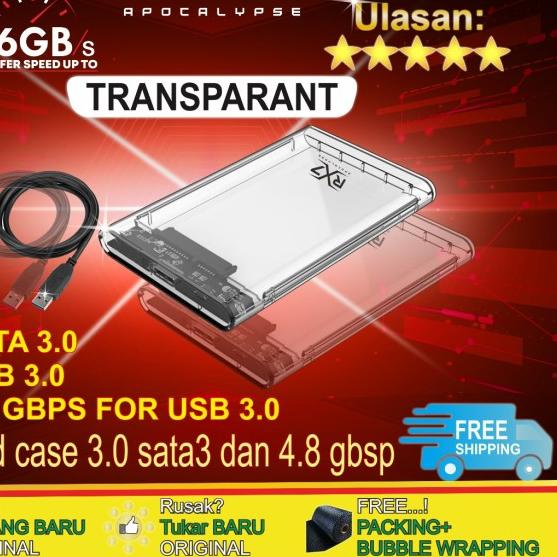 RX7 SSD Enclosure 2.5" SATA USB 3.0 External Case