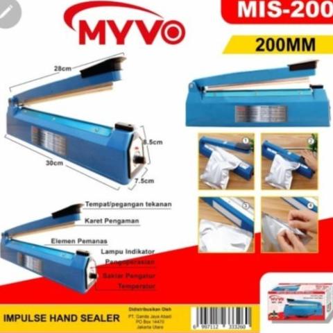 LMPULSE SEALER J-200 ALAT PRESS PLASTIK PRESS PLASTIK 20CM