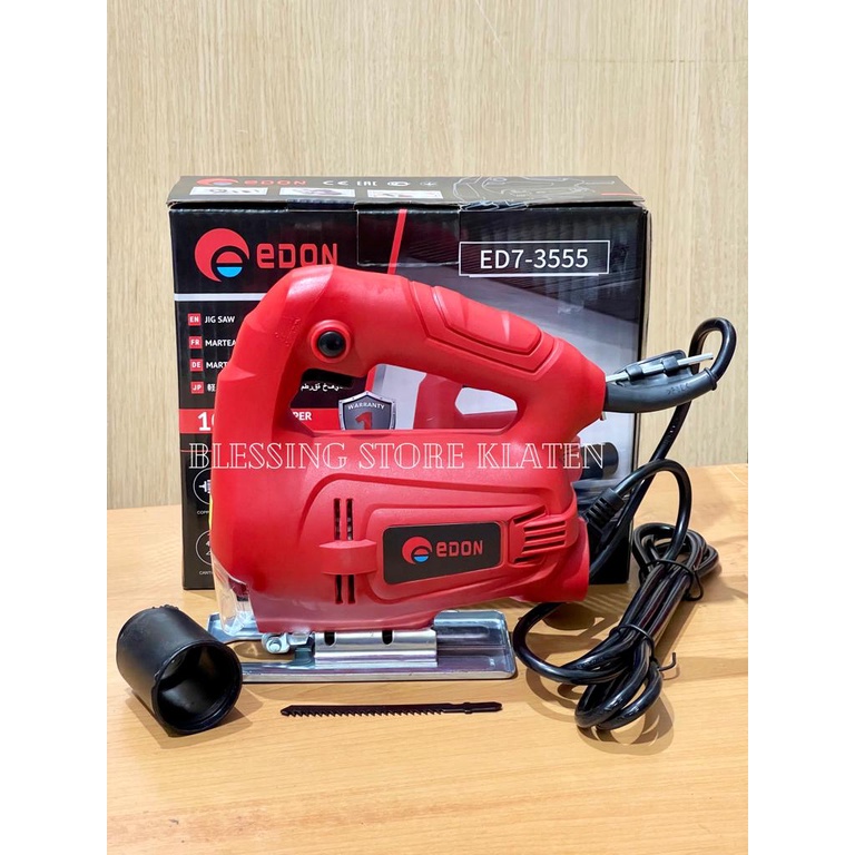 JIGSAW EDON ED7 3555 / MESIN GERGAJI JIGSAW MURAH / GERGAJI TRIPLEK