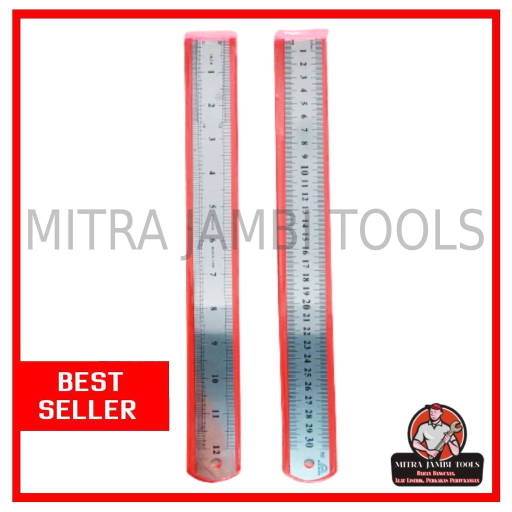 

PENGGARIS BESI STAINLESS 30 CM 2 SISI