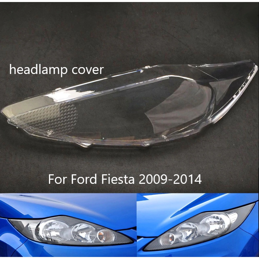 Xuming a Sepasang Cover Lensa Lampu Depan Untuk Ford Fiesta 2009 2010 2011 2012 2013 2014