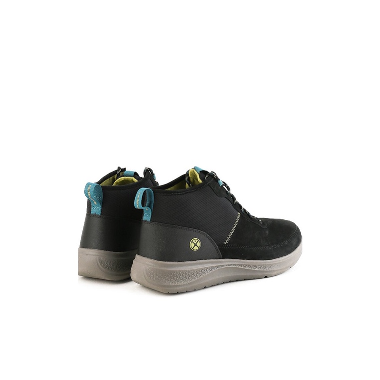 HM006 SEPATU BOOT HUSH PUPPIES PRIA ORIGINAL CASUAL KULIT BRANDED HITAM