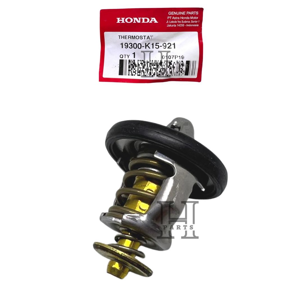 THERMOSTAT RADIATOR KLEP OTOMATIS PER KUNINGAN NEW CBR 150R K45G, NEW CB150R STREETFIRE K15G &amp; NEW CB150R STREETFIRE K15M 19300-K15-921 ASLI ORIGINAL AHM HGP HONDA