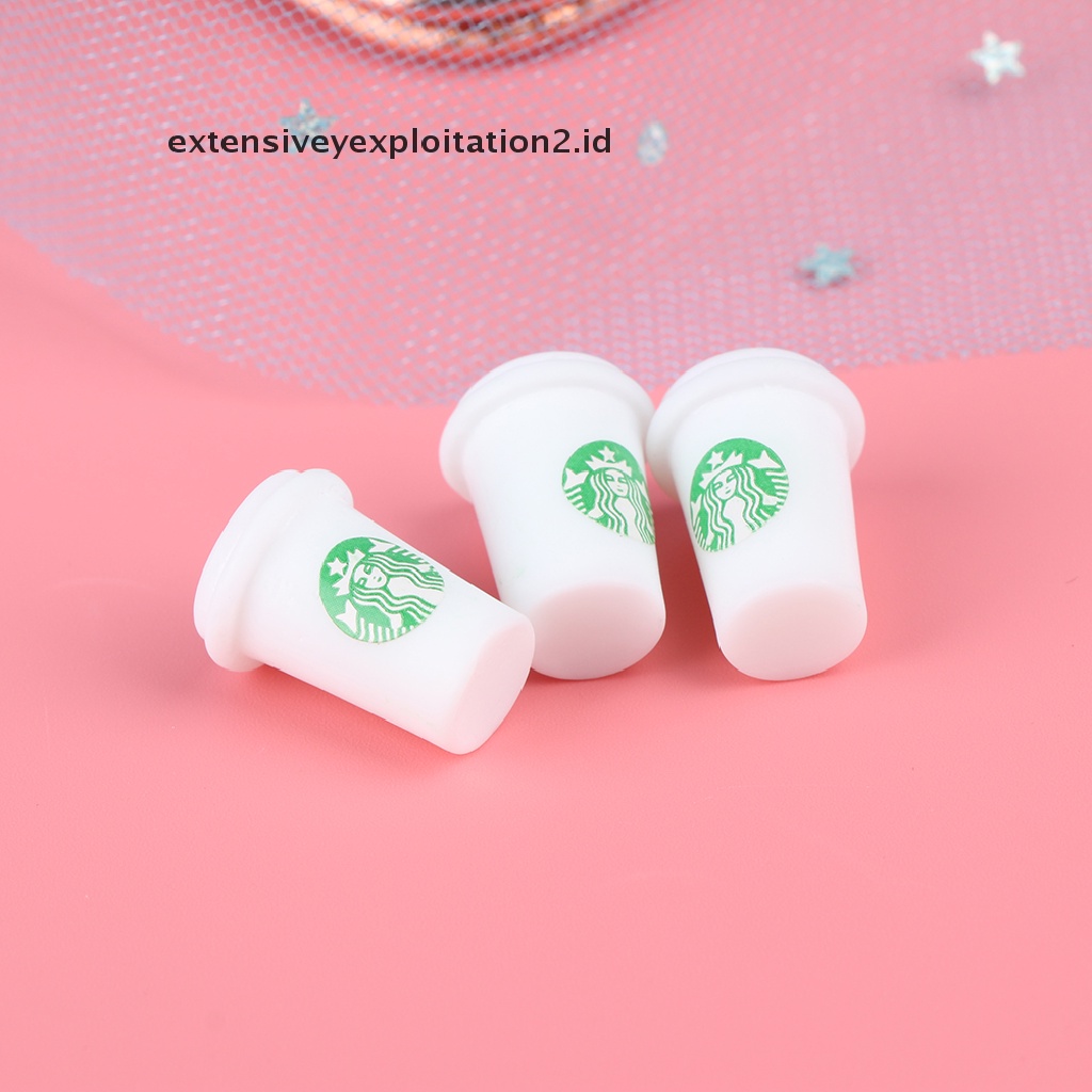 3 Pcs Miniatur Cangkir Minuman Untuk Aksesoris Dapur Rumah Boneka  .