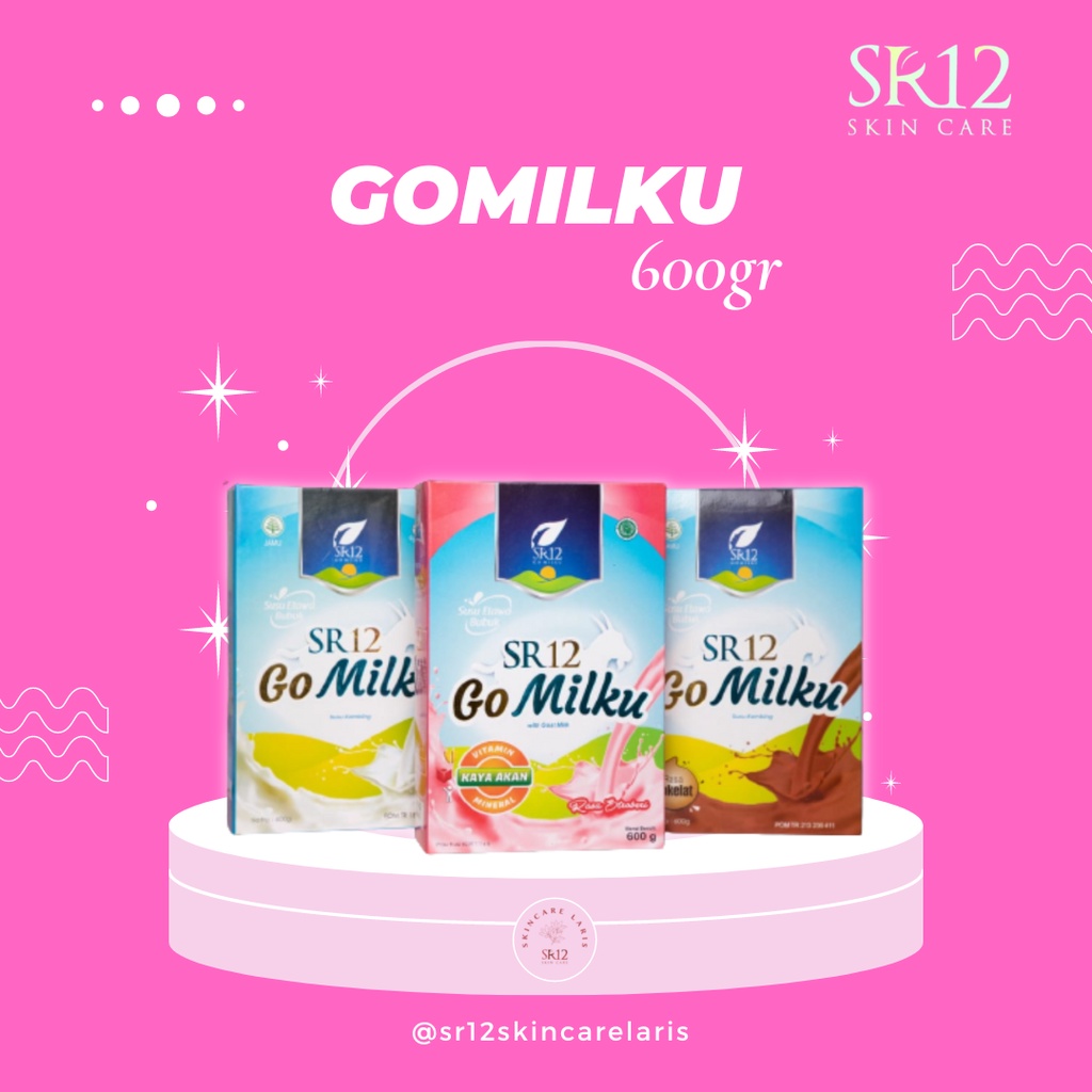 

SR12 GoMilku 200gr 600gr Susu Kambing Etawa Bubuk tanpa Gula BPOM