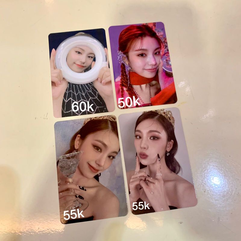 PHOTOCARD PC OFFICIAL YEJI ITZY GUESS WHO CHECKMATE LIGHTRING