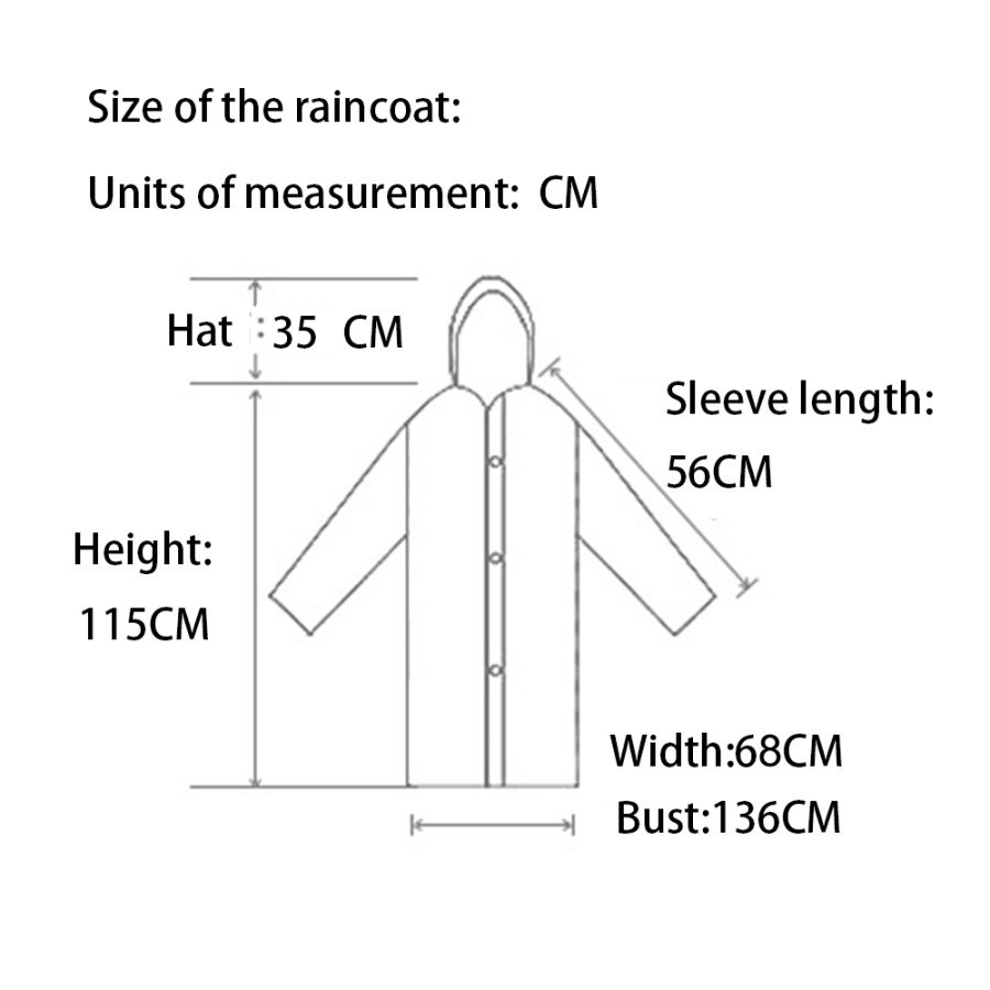 [COD] JAS HUJAN EVA RAINCOAT TRRANSPARAN - JAS HUJAN VIRAL KOREA