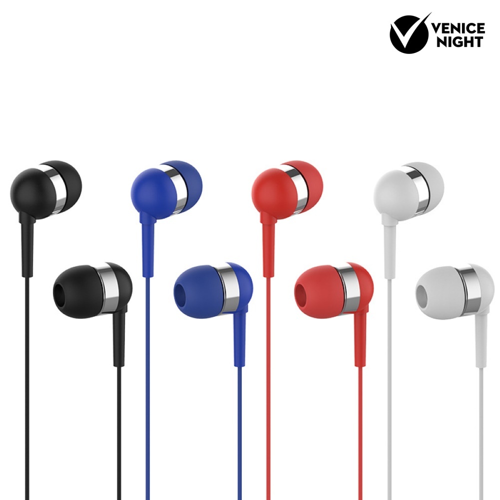 (VNEP) (Berkabel) Universal 3.5mm Plug In-Ear Kebisingan Membatalkan HiFi Earphone Olahraga Headset