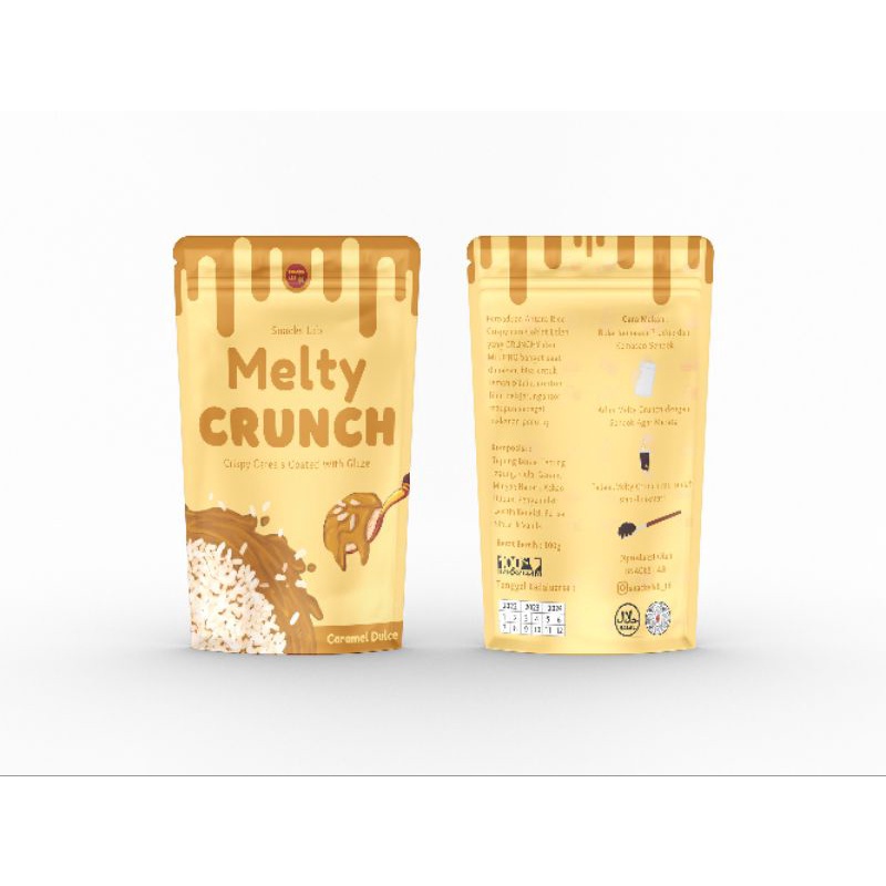 

Snack Melty Crunch Caramel Dulce.