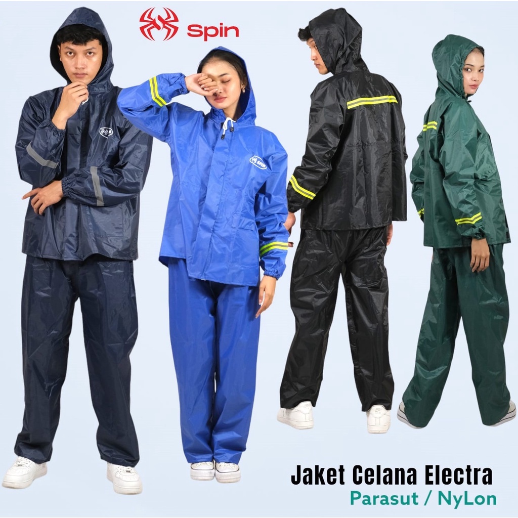 JAS HUJAN JAKET CELANA ELECTRA NYLON XXL