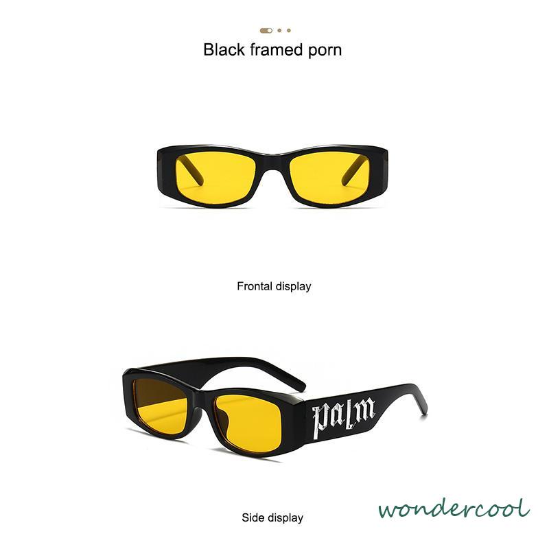 Kacamata Hitam Warna Permen Gaya Anti Radiasi Sunglass Retro Gaya Punk Hip-hop Gaya Untuk Wanita/Pria-Won