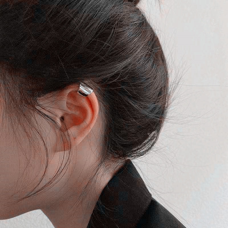 Anting Klip Telinga Bentuk U Gaya Retro Hong Kong Untuk Wanita