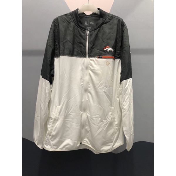 Jacket Nike Windbreaker NFL Denver Broncos White Grey