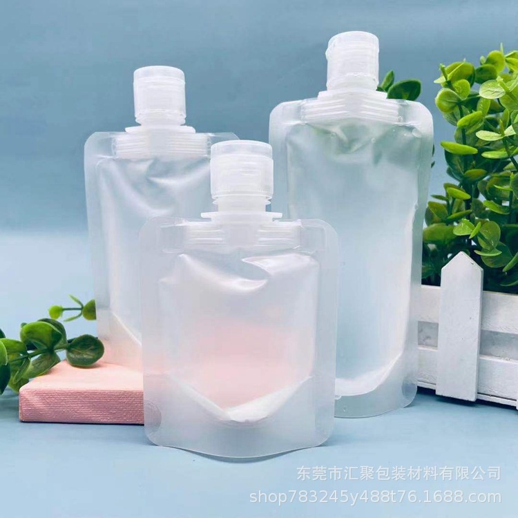 Murah Lebay S216 Travel Pouch Reusable Refillable Shampoo Soap Lotion Liquid Kantong Sabun