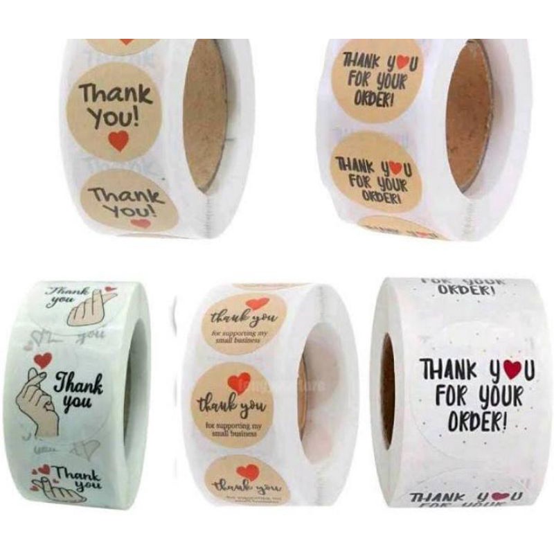

STIKER THANKS YOU ISI 300pcs