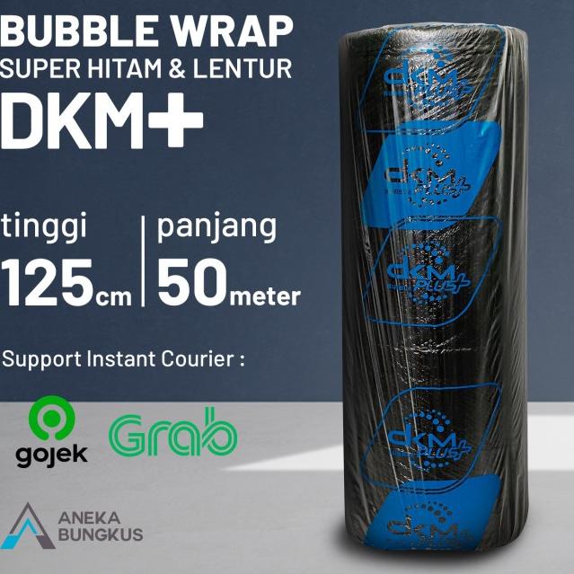 

PLASTIK BUBBLE WRAP HITAM PEKAT - ANTI TEMBUS (Merk DKM, 125cm x 50m