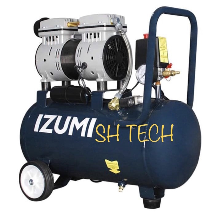 COMPRESSOR OILESS IZUMI 1 HP 1 PK 24 L KOMPRESSOR SILENT TANPA OLI