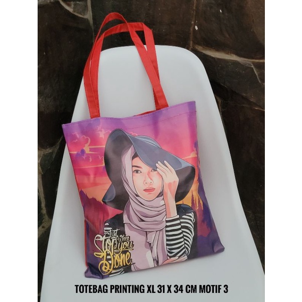 Totebag  Shopper Printing Ukuran Besar
