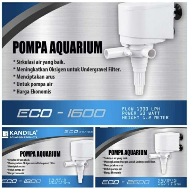 KANDILA ECO SERIES 1200 - 2600 POWER HEAD POMPA AIR CELUP AQUARIUM AQUASCAPE