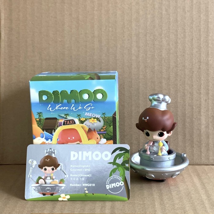 Secret Pop Mart Dimoo Where We Go Gourmet's UFO Back in Box