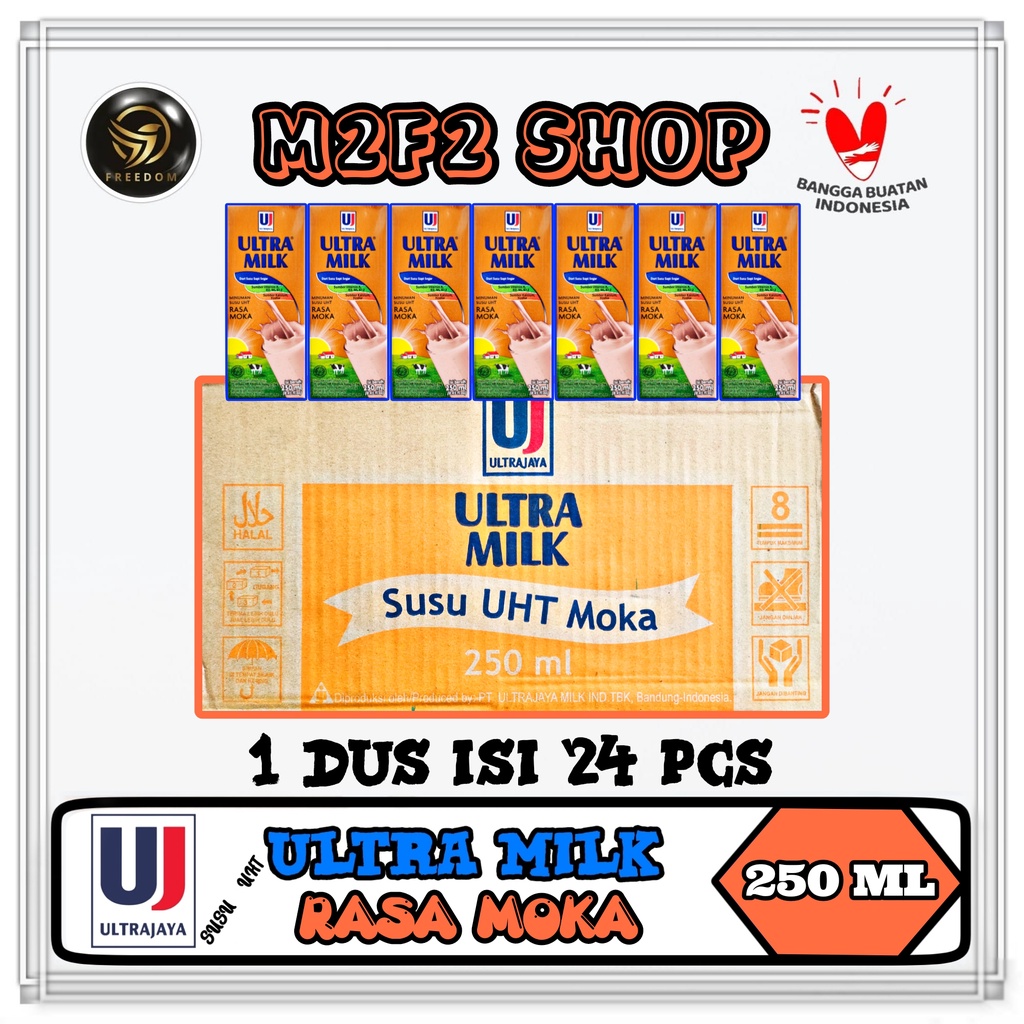 

Susu Ultra Milk Rasa Moka Kotak UHT - 250 ml (Kemasan Karton)