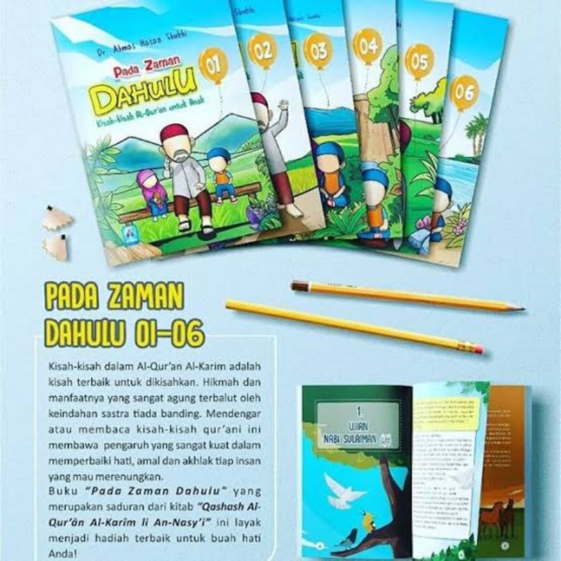 Buku Anak Pada Zaman Dahulu Kisah-Kisah Al Quran Untuk Anak 6 Jilid