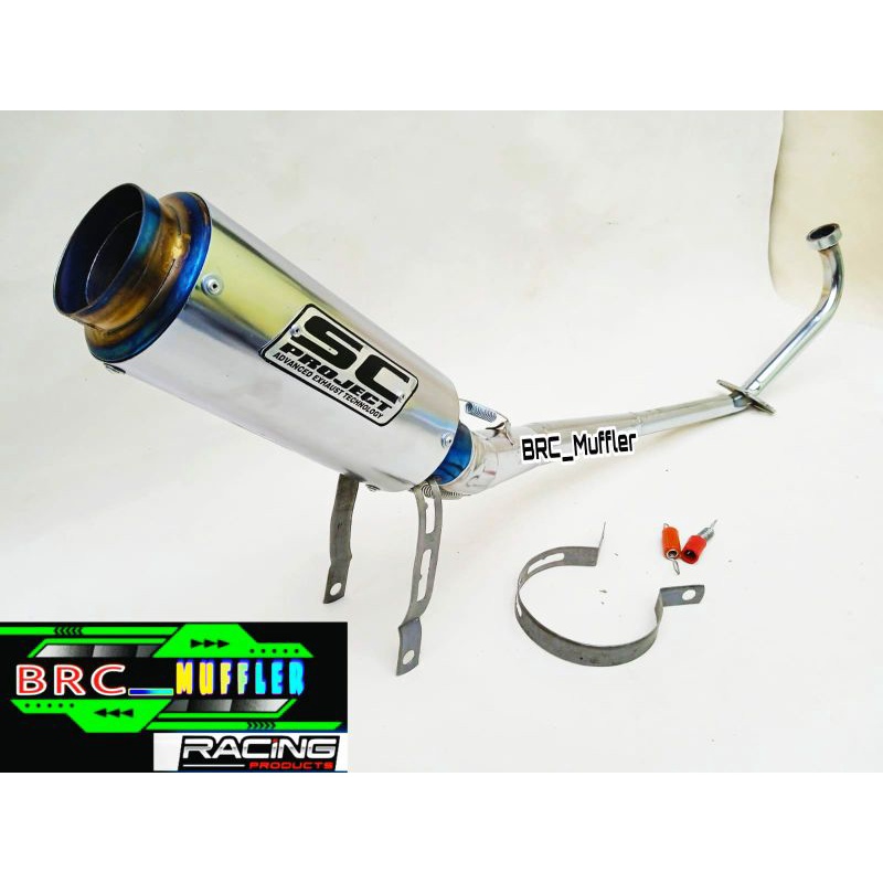 KNALPOT RACING SC PROJECT JUPITER MX OLD, JUPITER MX NEW, SATRIA FU KARBU dan INJEKSI