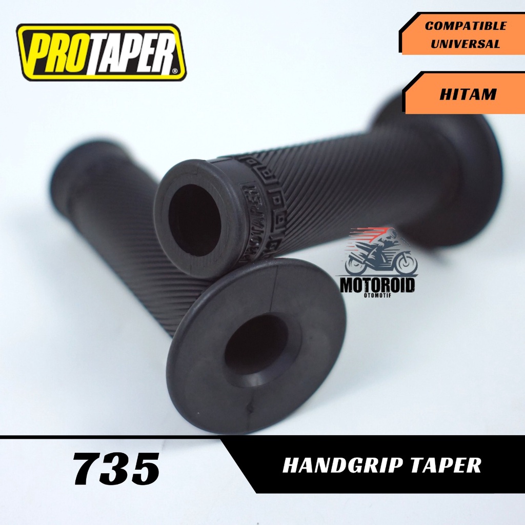 GRIP POTAPER STANDAR BLACK MOTIF BULU UNIVERSAL