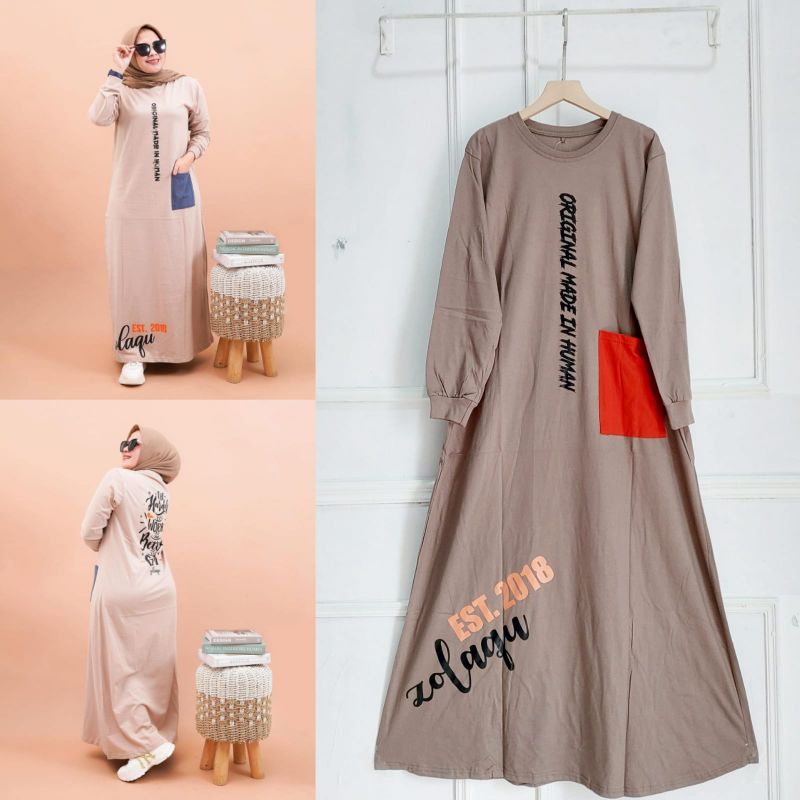 Gamis Combed Allsize Autentic //Gamis Combed Standard//Dress Katun