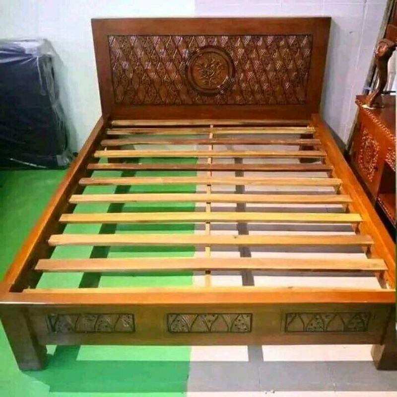 tempat tidur minimalis ukir / tempat tidur no.2 / tempat tidur 160x200