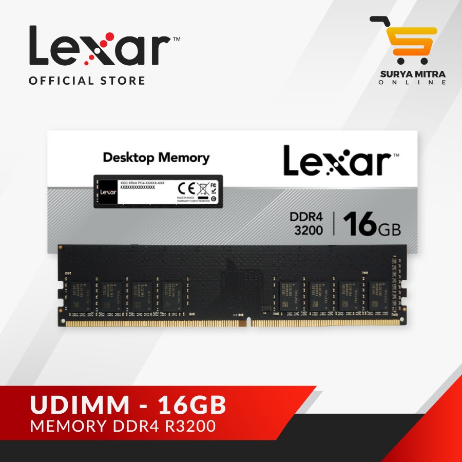 LEXAR LONGDIMM / UDIMM DDR4 16GB - R3200