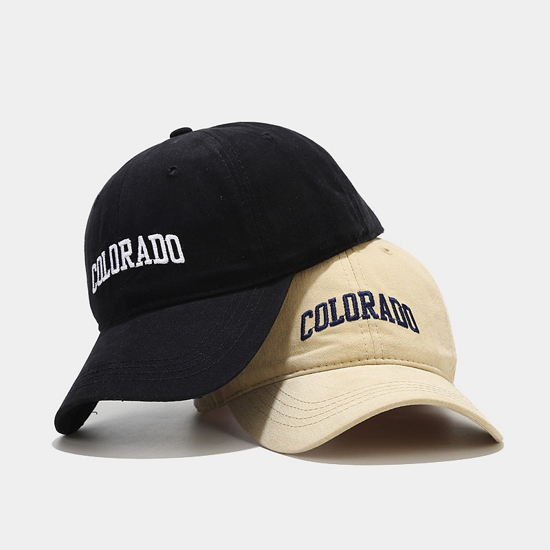 Colorado Topi Baseball adjustable Motif Bordir Tulisan Gaya vintage Untuk Pria / Wanita