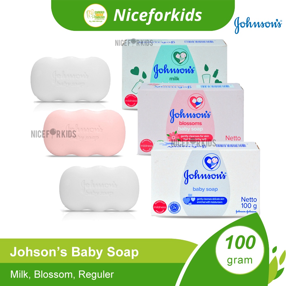 Johnson's Baby Soap 100GR / Sabun Mandi Bayi / Sabun Batang