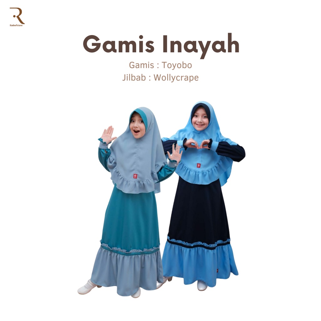 Set Gamis Anak  Inayah Series By ANV