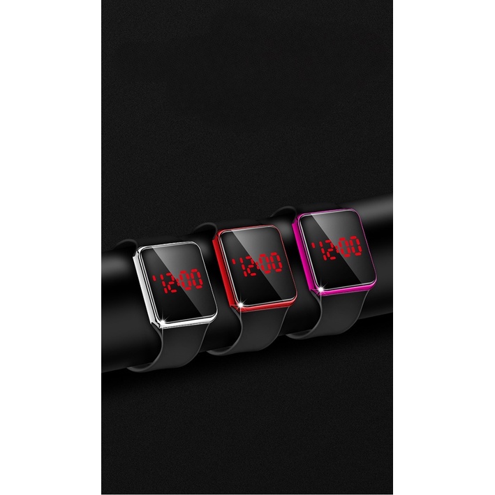 【JACKSHOP】Jam Tangan Digital Sport Wanita Dan Pria Rubber Watch LED