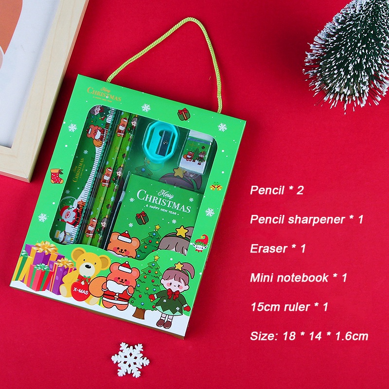 6pcs / Set Kotak Pensil Alat Tulis Sekolah Model Genggam Untuk Anak Tk