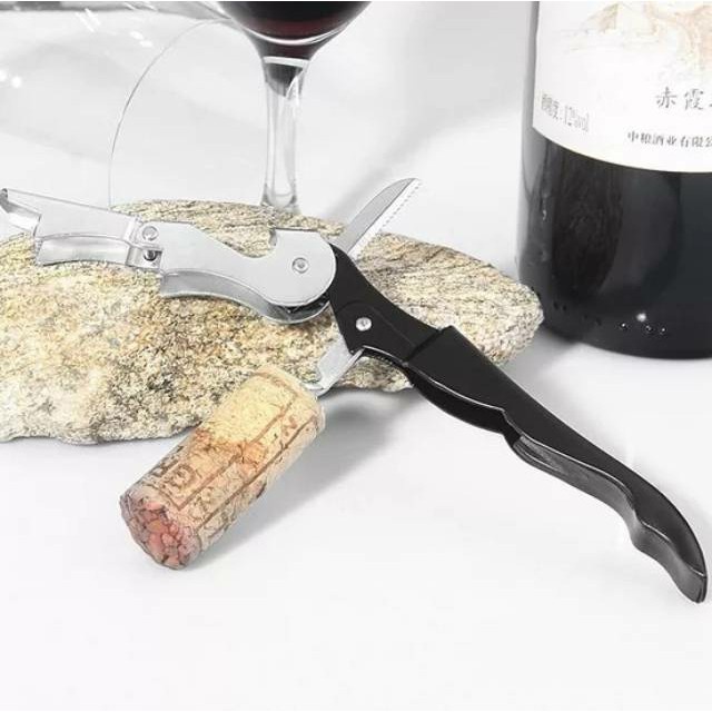 Serbagrosirmurah Corkscrew Wine Opener Pembuka Botol RedWine Capping Tool Screwdriver