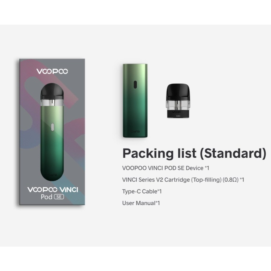 Voopoo Vinci Pod SE 15W 900mAh Pod Kit Authentic Pod by Voopoo