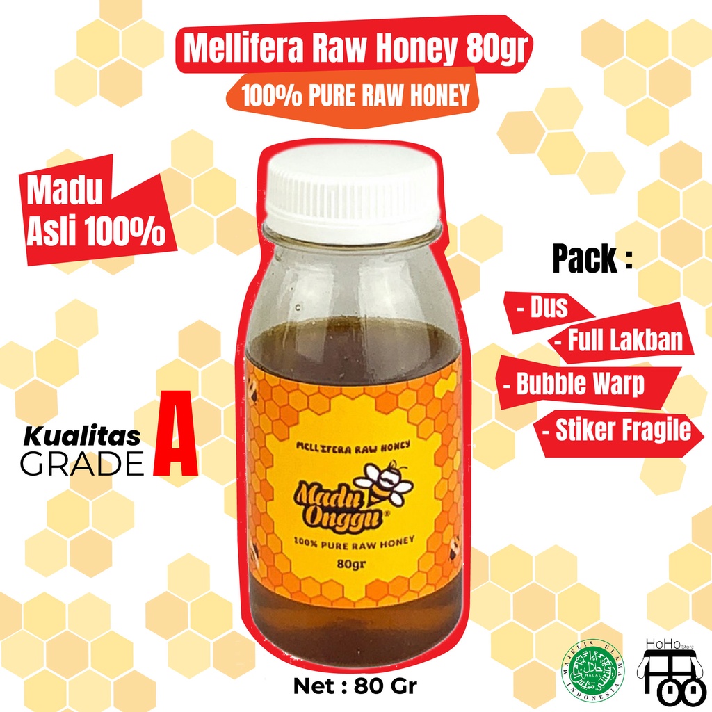 

[ORIGINAL] MADU Onggu 80gr ASLI TANPA CAMPURAN /Madu murni & madu asli, Lebah Apis Mellifera