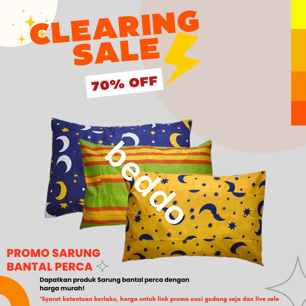 CLEAR SALE CUCI GUDANG SARUNG BANTAL DAN GULING PERCA