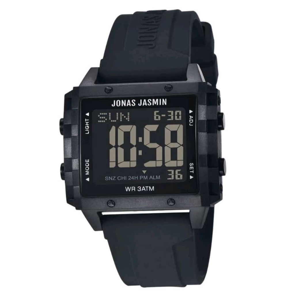 Jam tangan Pria dan Wanita Jonas Jasmin JJ 5310M Strap Karet Digital Original