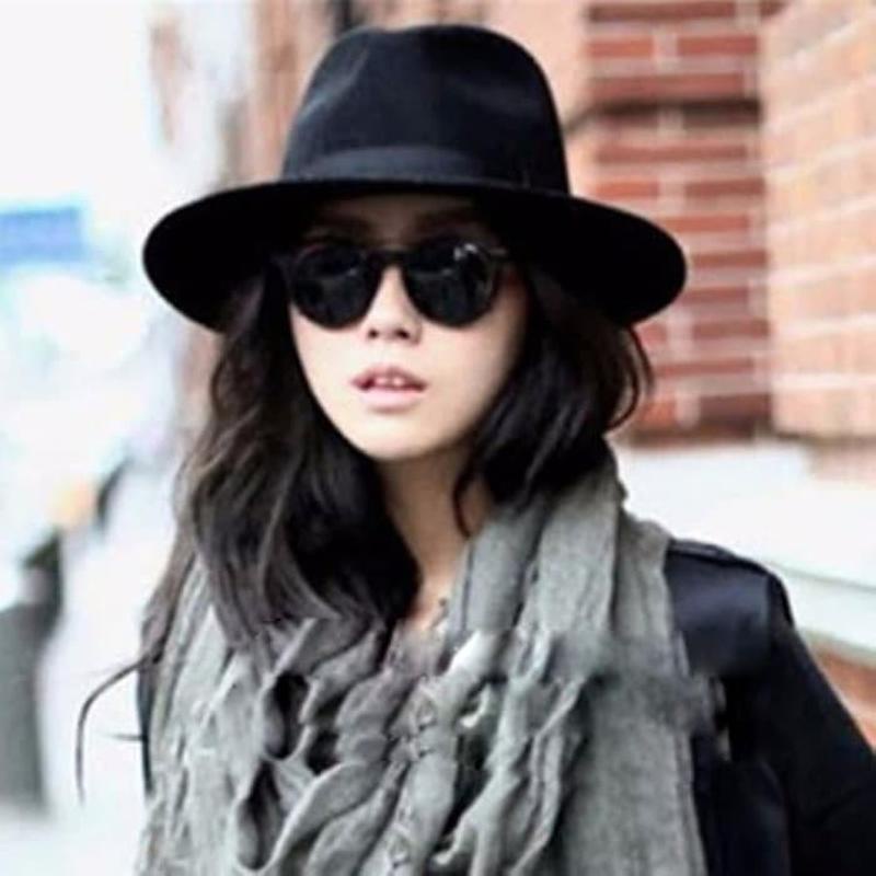 Topi Laken Jazz Vintage Fedora Topi Jazz Pantai Pria Anak Dewasa Impor Topi Fedora Besar Lebar Pan