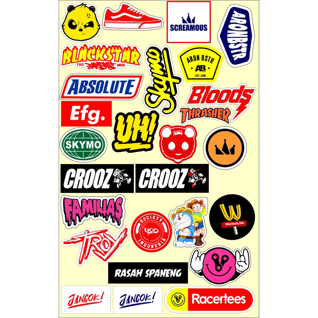 117 STIKER MINI STIKER BRAND STIKER RACING STIKER DECAL STIKER TUMBLER KULKAS HP CASE LAPTOP DLL