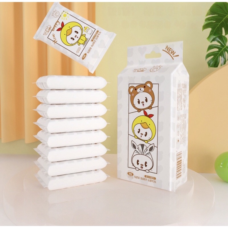 TISSUE BASAH MINI (SATUAN)/ TISSUE BASAH TRAVEL 1 PCS / WET WIPES MINI ECERAN