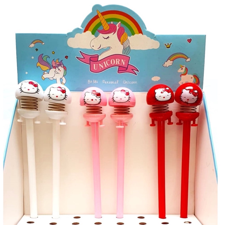 

Pulpen PER Pegas HELLO KITY / Gel Pen Fancy Karakter Bouncing doll