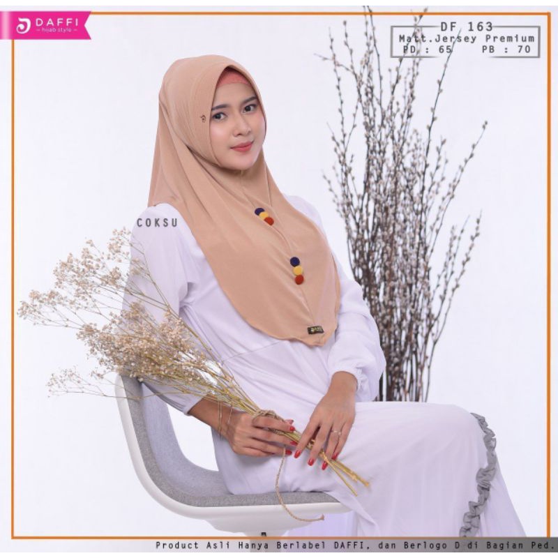 HIJAB INSTAN MINI PED ANTEM MAILA (DF 163) ORI DAFFI