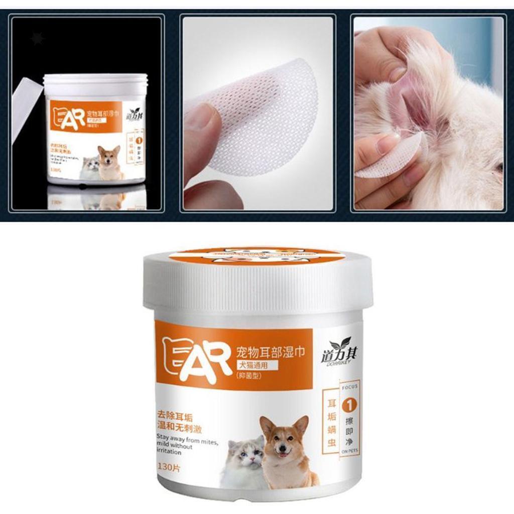 DORRIKEY Ear Wipes 130 pcs - Tisu Basah Kucing Anjing