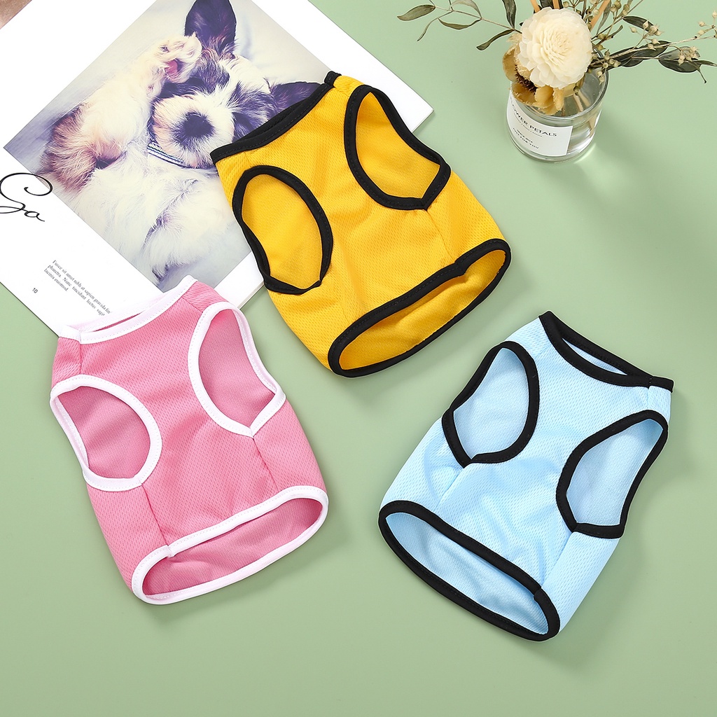 Kaos T-Shirt Tanpa Lengan Motif Print Kartun Ukuran XS-2XL Untuk Anjing / Kucing