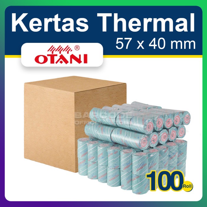 

( 1 DUS ) KERTAS PRINTER BLUETOOTH 57 x 40 - 57x40 THERMAL OTANI HITAM DEVINA36